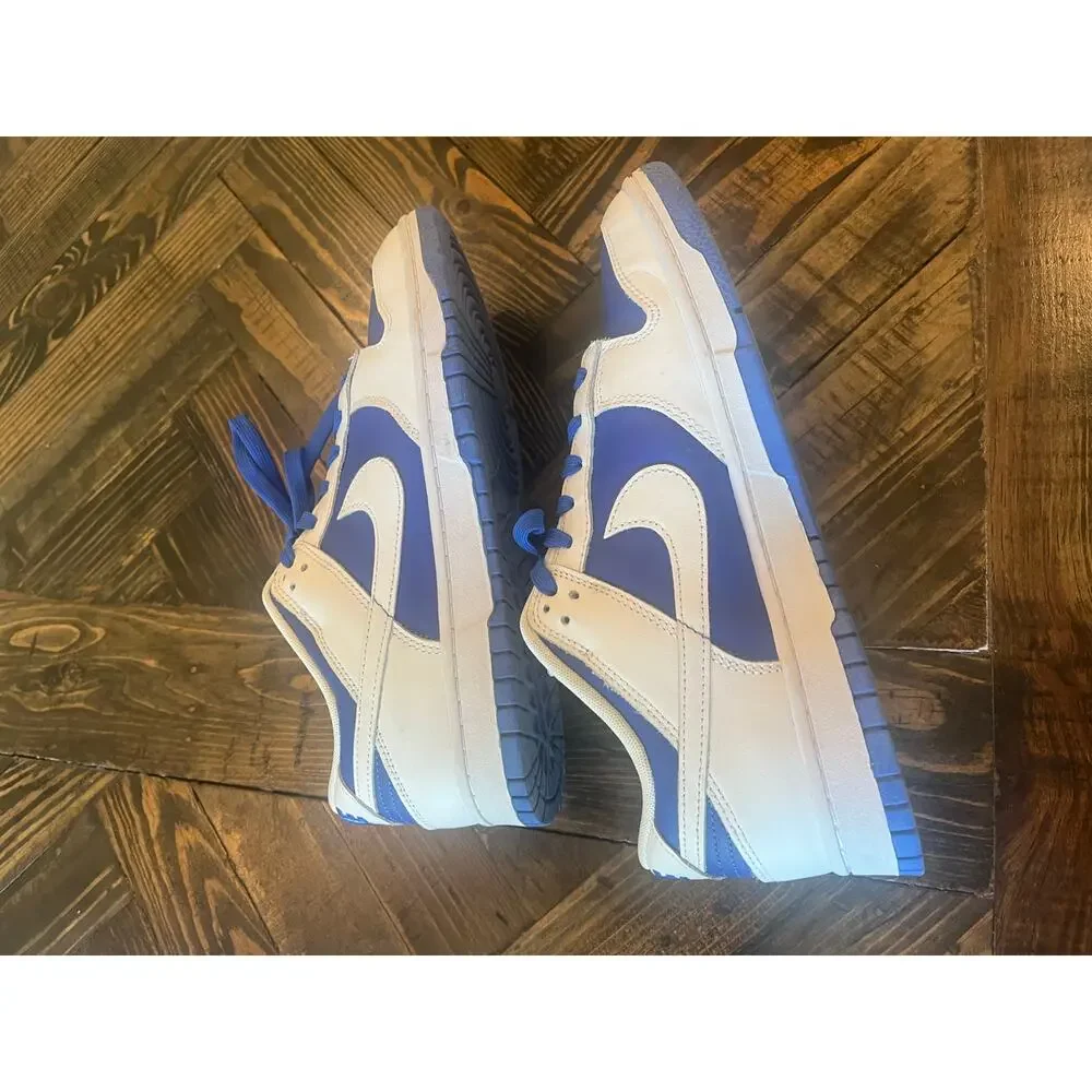 Nike Dunk Low Top Sneaker Head Men 10 Race Blue Royal Streetwear Preppy Grunge
